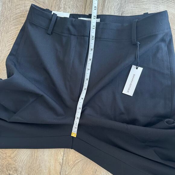 Banana Republic High Rise Flare Italian Wool Pant 10P Black 826931 - Picture 13 of 14